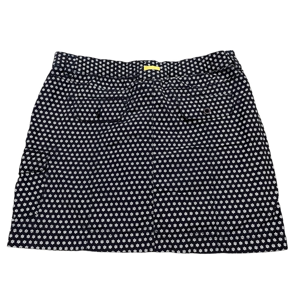 Land’s End Navy Floral Activewear Travel Skort. Size 12 - Picture 2 of 8